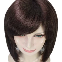 BC Introverted Bob | Women's Brown Color Straight Shoulder Length Trendy Introverted Bob Wig 13 BC Introverted Bob | Women's Brown Color Straight Shoulder Length Trendy Introverted Bob Wig