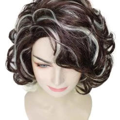 BC Short Curls Empress | Women's Brown Highlighted Color Wavy Short Length Trendy Empress Wig