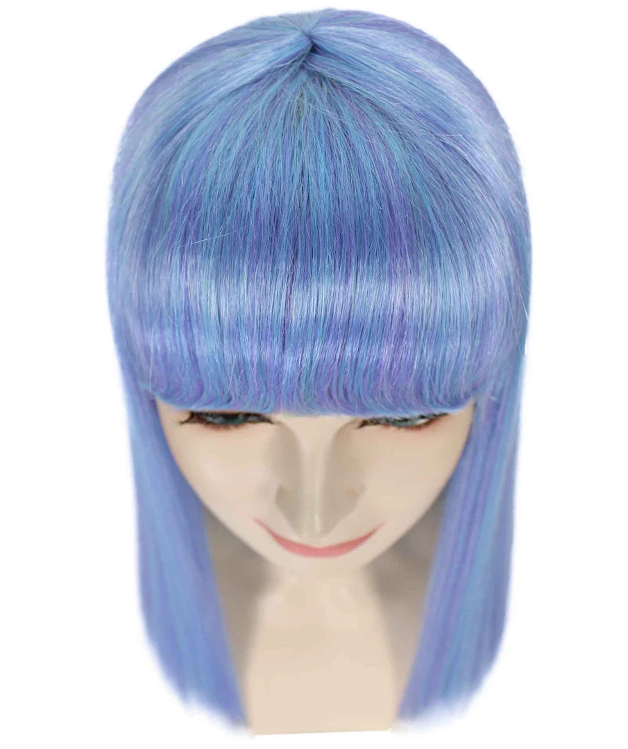 BC Dreamcicle | Women's Icy Blue Color Straight Shoulder Length Trendy Dreamcicle Wig 7 BC Dreamcicle | Women's Icy Blue Color Straight Shoulder Length Trendy Dreamcicle Wig