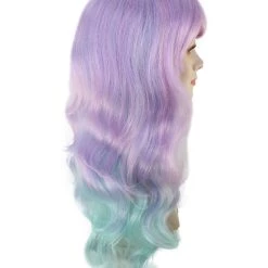 BC Pastel Ombre | Women's Multi Color Curly Shoulder Length Trendy Pastel Ombre Wig