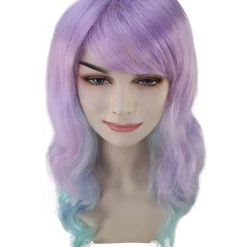 BC Pastel Ombre | Women's Multi Color Curly Shoulder Length Trendy Pastel Ombre Wig