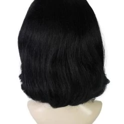 BC 50's Flip | Women's Black Color Straight Shoulder Length 50's Flip Wig With White Headband | 12 BC 50's Flip | Women's Black Color Straight Shoulder Length 50's Flip Wig With White Headband |
