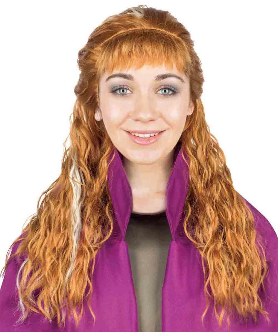 BC Adult Women's Brown Color Wavy Long Length Trendy Iconic Artic Princess Wig 1 BC Adult Women's Brown Color Wavy Long Length Trendy Iconic Artic Princess Wig