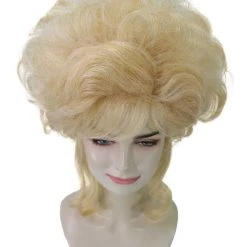 Adult Women's 16" Inch Medium Length Halloween Cosplay Baroque Renaissance 18th Century Lady Costume Wig, Synthetic Fiber Hair, | HPO 15 Adult Women's 16