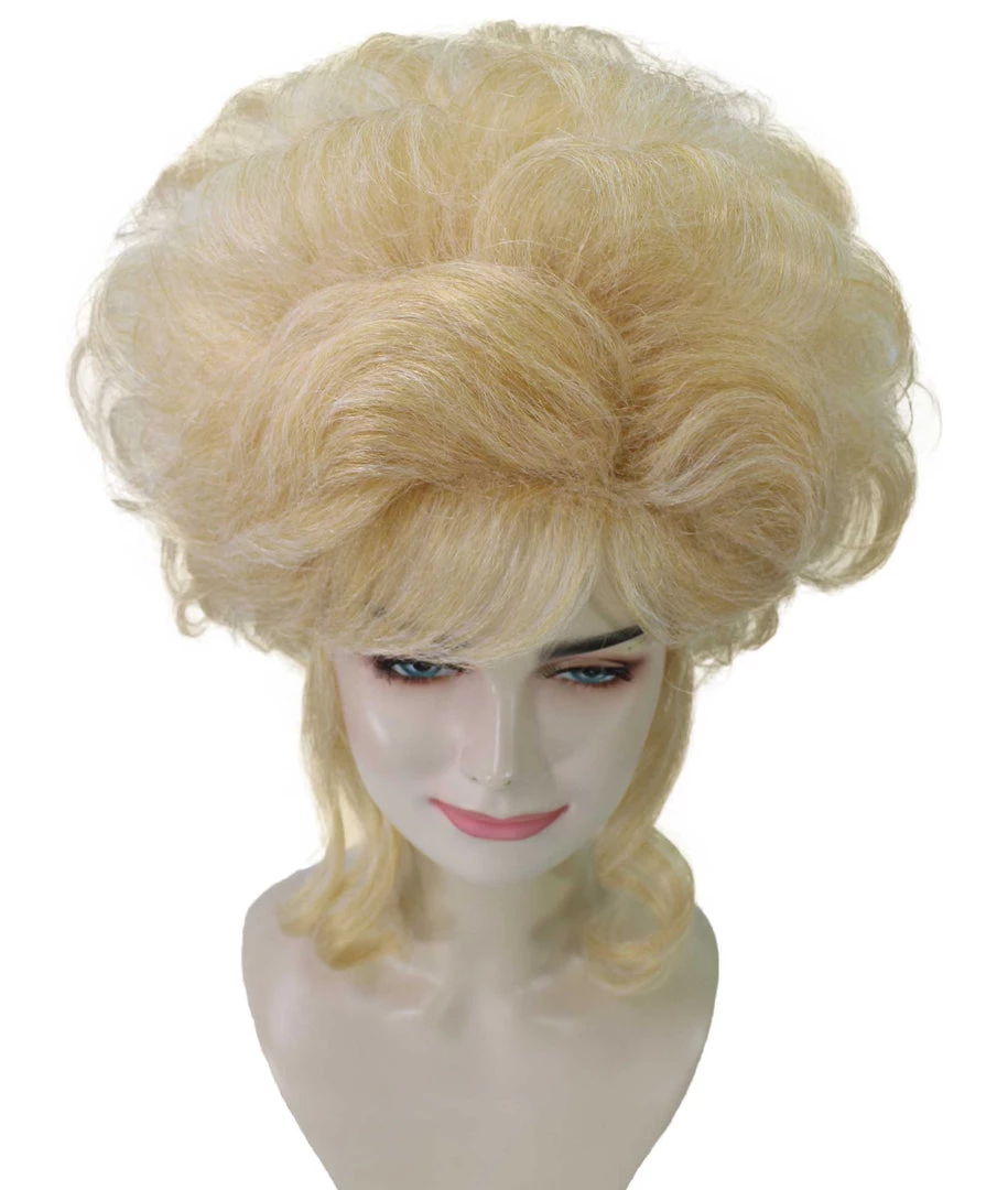 Adult Women's 16" Inch Medium Length Halloween Cosplay Baroque Renaissance 18th Century Lady Costume Wig, Synthetic Fiber Hair, | HPO 7 Adult Women's 16" Inch Medium Length Halloween Cosplay Baroque Renaissance 18th Century Lady Costume Wig, Synthetic Fiber Hair, | HPO