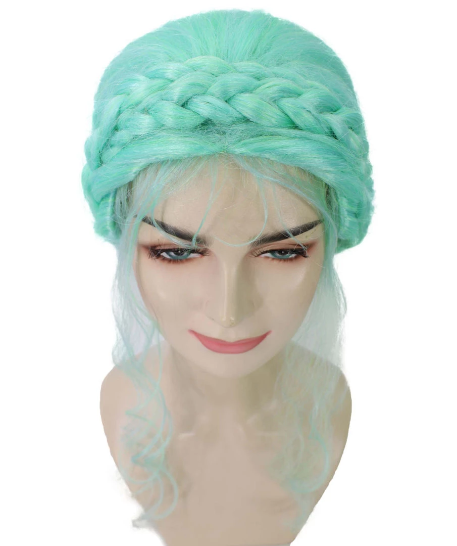 Adult Women's 16" Inch Medium Length Halloween Cosplay Braided Updo Iconic Influencer Of Social Media Costume Wig, Synthetic Soft Fiber Hair, | HPO 7 Adult Women's 16" Inch Medium Length Halloween Cosplay Braided Updo Iconic Influencer Of Social Media Costume Wig, Synthetic Soft Fiber Hair, | HPO