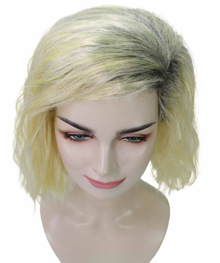 Adult Women's 10" Inch Short Length Halloween Cosplay Ombre Pop Star Fireworks Costume Wig, Synthetic Soft Fiber Hair | HPO 7 Adult Women's 10" Inch Short Length Halloween Cosplay Ombre Pop Star Fireworks Costume Wig, Synthetic Soft Fiber Hair | HPO