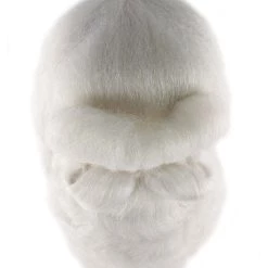 HPO Mens Santa Claus Long Wig And Beard Set | White Merry Christmas Santa Wig | Premium Breathable Capless Cap Men's