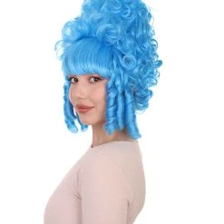 HPO Womens French Colonial Marie Antoinette Wig | Neon Pink Historical Cosplay Wigs | Premium Breathable Capless Cap Women's 38 HPO Womens French Colonial Marie Antoinette Wig | Neon Pink Historical Cosplay Wigs | Premium Breathable Capless Cap Women's