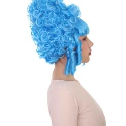 HPO Womens French Colonial Marie Antoinette Wig | Neon Pink Historical Cosplay Wigs | Premium Breathable Capless Cap Women's 41 HPO Womens French Colonial Marie Antoinette Wig | Neon Pink Historical Cosplay Wigs | Premium Breathable Capless Cap Women's