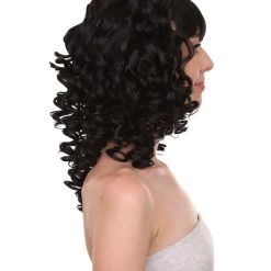 HPO Women's Womens Colonial Lady Curly Blonde Historical Wig With Black Lace | Premium Breathable Capless Cap 23 HPO Women's Womens Colonial Lady Curly Blonde Historical Wig With Black Lace | Premium Breathable Capless Cap