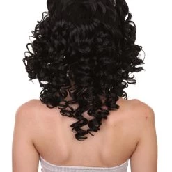 HPO Women's Womens Colonial Lady Curly Blonde Historical Wig With Black Lace | Premium Breathable Capless Cap 22 HPO Women's Womens Colonial Lady Curly Blonde Historical Wig With Black Lace | Premium Breathable Capless Cap