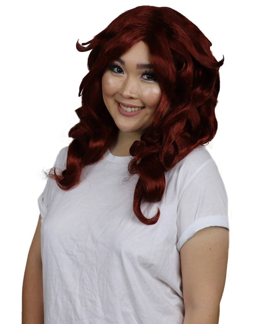 HPO Women's Womens Manga Android Wig | Red Cosplay TV/Movie Wigs | Premium Breathable Capless Cap 2 HPO Women's Womens Manga Android Wig | Red Cosplay TV/Movie Wigs | Premium Breathable Capless Cap