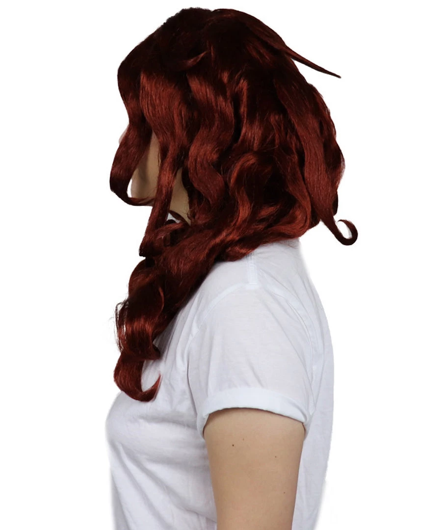 HPO Women's Womens Manga Android Wig | Red Cosplay TV/Movie Wigs | Premium Breathable Capless Cap 3 HPO Women's Womens Manga Android Wig | Red Cosplay TV/Movie Wigs | Premium Breathable Capless Cap