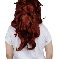 HPO Women's Womens Manga Android Wig | Red Cosplay TV/Movie Wigs | Premium Breathable Capless Cap 11 HPO Women's Womens Manga Android Wig | Red Cosplay TV/Movie Wigs | Premium Breathable Capless Cap