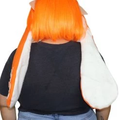 HPO Womens Inkling Girl Wig And Ears With Mask Set | Video Game Wigs | Premium Breathable Capless Cap