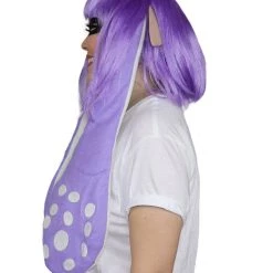 HPO Womens Inkling Girl Wig And Ears With Mask Set | Video Game Wigs | Premium Breathable Capless Cap