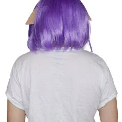 HPO Womens Inkling Girl Wig And Ears With Mask Set | Video Game Wigs | Premium Breathable Capless Cap