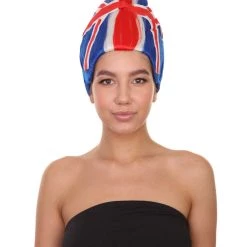 FLAGWIGS Women's Flag Troll Wigs | United Kingdom | Premium Breathable Capless Cap