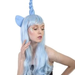 HPO Unicorn Women's Wig | Sexy Cosplay Party Halloween Wig | Premium Breathable Capless Cap