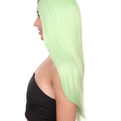 HPO Celebrity Womens Wig | Ombre Green Long Wig | Premium Breathable Capless Cap Men's 11 HPO Celebrity Womens Wig | Ombre Green Long Wig | Premium Breathable Capless Cap Men's