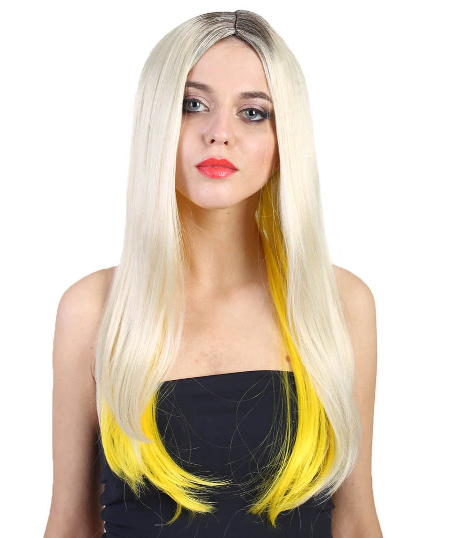 HPO Evil Bride Adult Women's Wig | Blond Cosplay Halloween Wig | Premium Breathable Capless Cap 1 HPO Evil Bride Adult Women's Wig | Blond Cosplay Halloween Wig | Premium Breathable Capless Cap