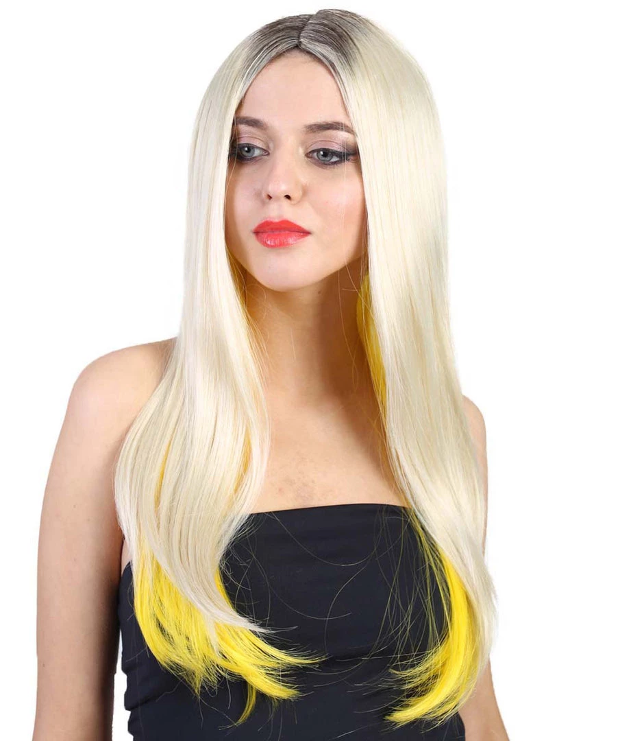 HPO Evil Bride Adult Women's Wig | Blond Cosplay Halloween Wig | Premium Breathable Capless Cap 2 HPO Evil Bride Adult Women's Wig | Blond Cosplay Halloween Wig | Premium Breathable Capless Cap