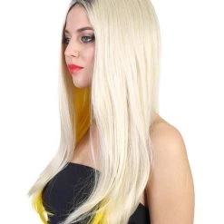 HPO Evil Bride Adult Women's Wig | Blond Cosplay Halloween Wig | Premium Breathable Capless Cap 18 HPO Evil Bride Adult Women's Wig | Blond Cosplay Halloween Wig | Premium Breathable Capless Cap