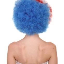 FLAGWIGS Iceland Flag Sport Afro Halloween Wig Women's