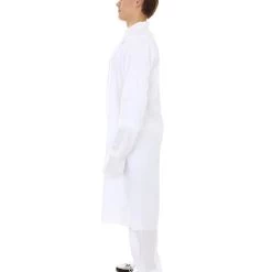 HPO Adult Men's Chinese Traditional Martial Arts Kung Fu Uniform Costume | White Cosplay Costume 11 HPO Adult Men's Chinese Traditional Martial Arts Kung Fu Uniform Costume | White Cosplay Costume