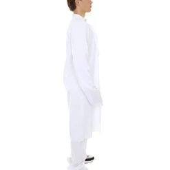 HPO Adult Men's Chinese Traditional Martial Arts Kung Fu Uniform Costume | White Cosplay Costume 13 HPO Adult Men's Chinese Traditional Martial Arts Kung Fu Uniform Costume | White Cosplay Costume