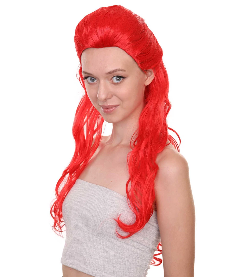 HPO Poison Womens Wig | Long Red Cosplay Wig | Premium Breathable Capless Cap Men's 2 HPO Poison Womens Wig | Long Red Cosplay Wig | Premium Breathable Capless Cap Men's