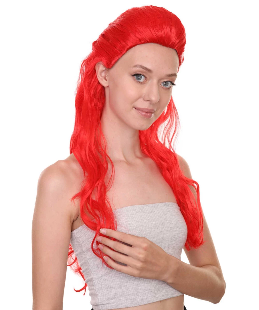 HPO Poison Womens Wig | Long Red Cosplay Wig | Premium Breathable Capless Cap Men's 6 HPO Poison Womens Wig | Long Red Cosplay Wig | Premium Breathable Capless Cap Men's
