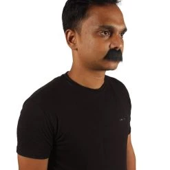 HPO Men's Mens Short Fluffy Black Marx Bros Mustache - Stage Ready Mustache Perfect For Cosplay, Drag, And Performance 7 HPO Men's Mens Short Fluffy Black Marx Bros Mustache - Stage Ready Mustache Perfect For Cosplay, Drag, And Performance