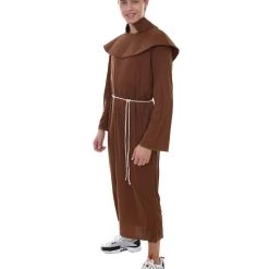 HPO Adult Men's Monk Religious Costume | Brown Cosplay Costume