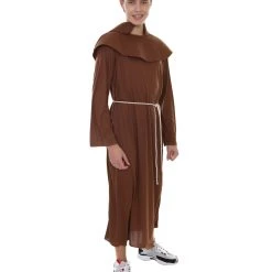 HPO Adult Men's Monk Religious Costume | Brown Cosplay Costume