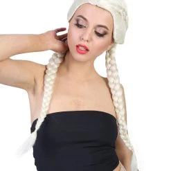 HPO Celebrity Womens Boxer Braid Wig | Blonde Celebrity Wig | Premium Breathable Capless Cap