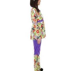 HPO Adult Women's Hippie 3Pc Costume | Multi Color Halloween Costume