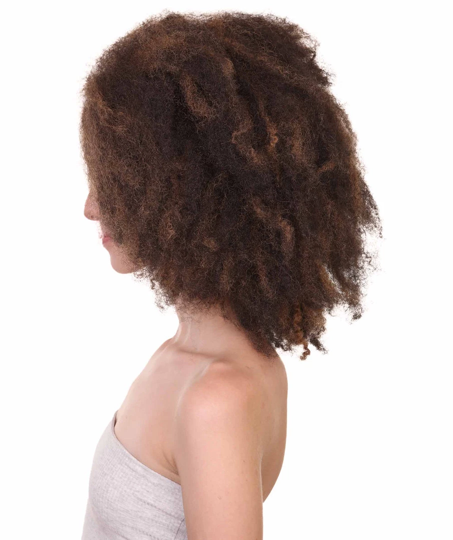 HPO Short Afro Kinky Curly Unisex Wig | Party Ready Fancy Cosplay Halloween Wig | Premium Breathable Capless Cap Women's 3 HPO Short Afro Kinky Curly Unisex Wig | Party Ready Fancy Cosplay Halloween Wig | Premium Breathable Capless Cap Women's