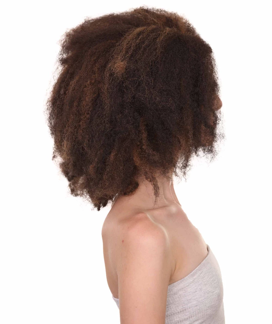 HPO Short Afro Kinky Curly Unisex Wig | Party Ready Fancy Cosplay Halloween Wig | Premium Breathable Capless Cap Women's 5 HPO Short Afro Kinky Curly Unisex Wig | Party Ready Fancy Cosplay Halloween Wig | Premium Breathable Capless Cap Women's