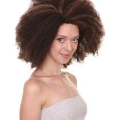 HPO Short Afro Kinky Curly Unisex Wig | Party Ready Fancy Cosplay Halloween Wig | Premium Breathable Capless Cap Women's 14 HPO Short Afro Kinky Curly Unisex Wig | Party Ready Fancy Cosplay Halloween Wig | Premium Breathable Capless Cap Women's