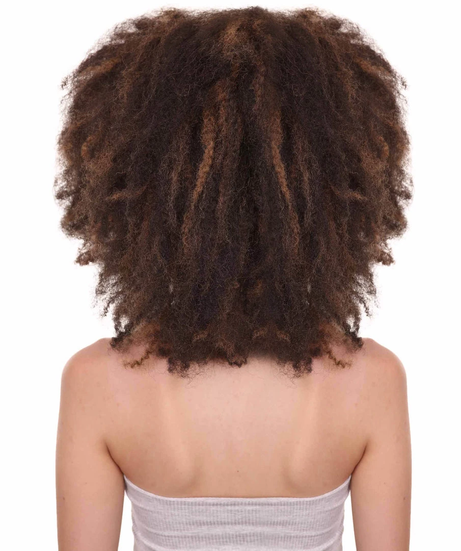 HPO Short Afro Kinky Curly Unisex Wig | Party Ready Fancy Cosplay Halloween Wig | Premium Breathable Capless Cap Women's 4 HPO Short Afro Kinky Curly Unisex Wig | Party Ready Fancy Cosplay Halloween Wig | Premium Breathable Capless Cap Women's