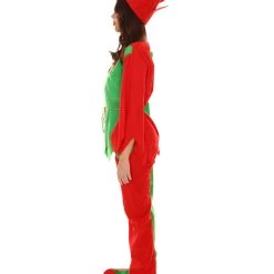 HPO Adult Women's Ladies' Elf Xmas Costume | Red And Green Halloween Costume 11 HPO Adult Women's Ladies' Elf Xmas Costume | Red And Green Halloween Costume