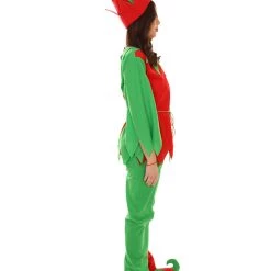 HPO Adult Women's Ladies' Elf Xmas Costume | Red And Green Halloween Costume 13 HPO Adult Women's Ladies' Elf Xmas Costume | Red And Green Halloween Costume