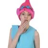BC Women's Poppy Trolls With Ears Wig | Pink Cosplay Halloween Wig | Premium Breathable Capless Cap