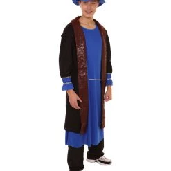 HPO Adult Men's Leonardo Da Vinci Painter Artitst Costume | Blue Cosplay Costume 14 HPO Adult Men's Leonardo Da Vinci Painter Artitst Costume | Blue Cosplay Costume