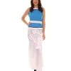 HPO Adult Women's Fancy Dress Costume | Blue & Silver Cosplay Costume
