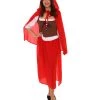 HPO Adult Women's Storybook & Fairytale Costume | Red Cosplay Costume