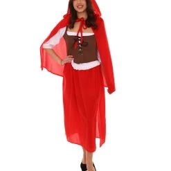 HPO Adult Women's Storybook & Fairytale Costume | Red Cosplay Costume
