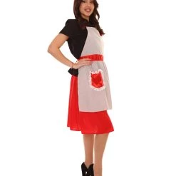 HPO Adult Women's 50's Housewife 4 Pc Historical Costume | Multi Color Cosplay Costume 14 HPO Adult Women's 50's Housewife 4 Pc Historical Costume | Multi Color Cosplay Costume